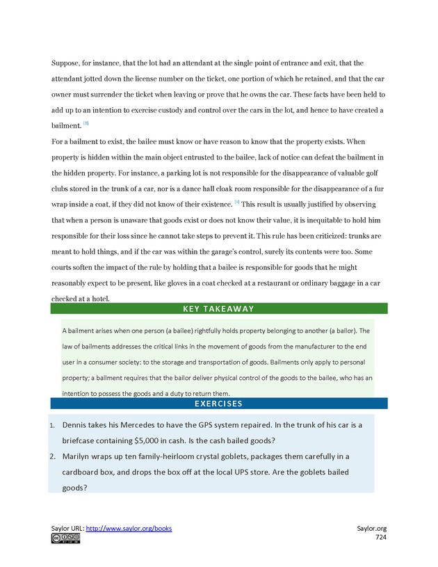 Business Law and the Legal Environment - Page 724